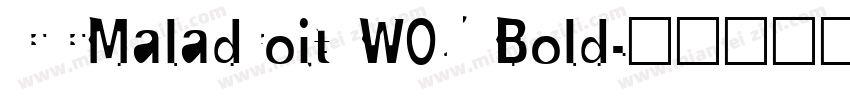 CCMaladroit W05 Bold字体转换